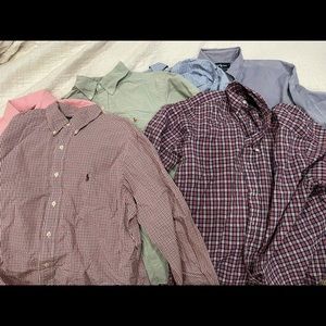 Bundle of 6 Ralph Lauren Polo shirts LARGE